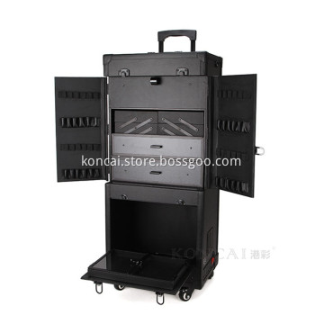 Professional Newest Cosmetic Organizer Storage Makeup Beauty Box Makeup Trolley Case